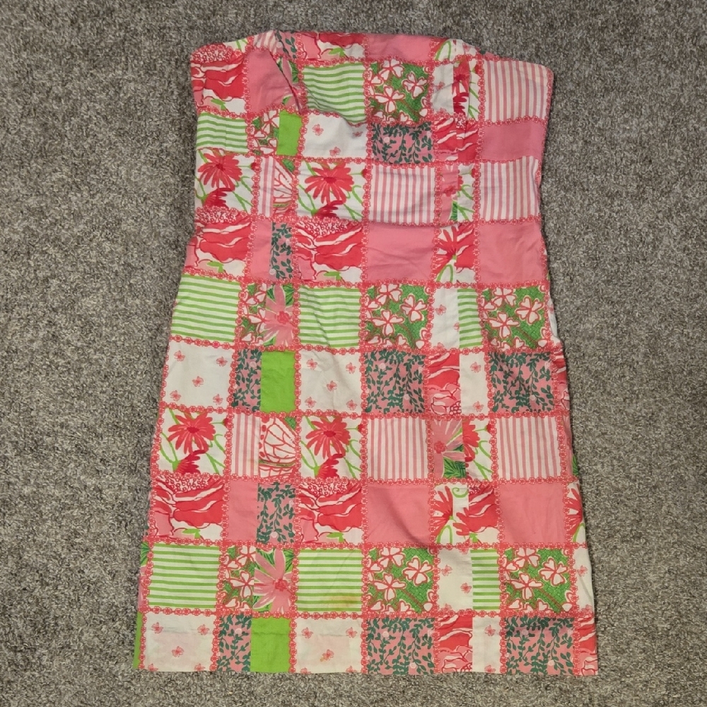 Lilly Pulitzer Vibrant Patchwork Dress